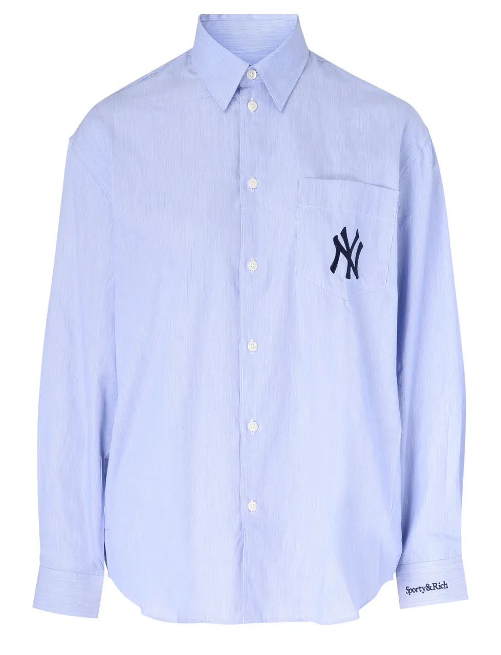 Sporty & Rich Chemise '47 & The New York Yankees en coton bleu