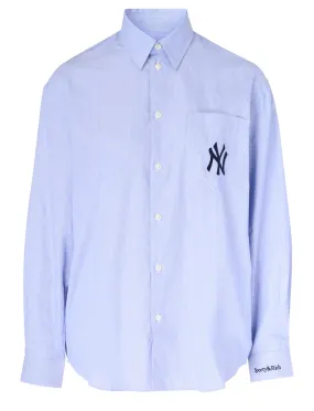 Sporty & Rich Chemise '47 & The New York Yankees en coton bleu