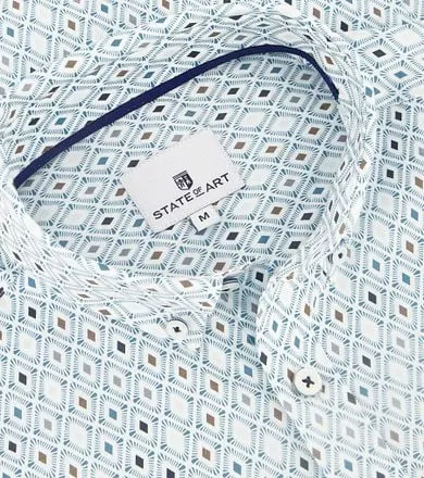 State of Art Chemise Impression Bleu 21414188-5611 commander