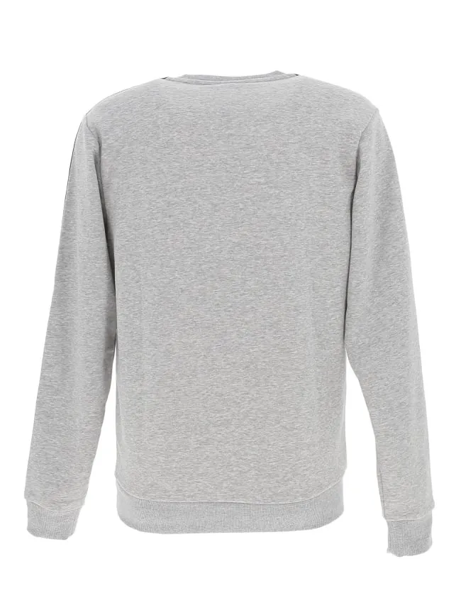 Sweat coton sport 3 bandes gris homme - Adidas | wimod