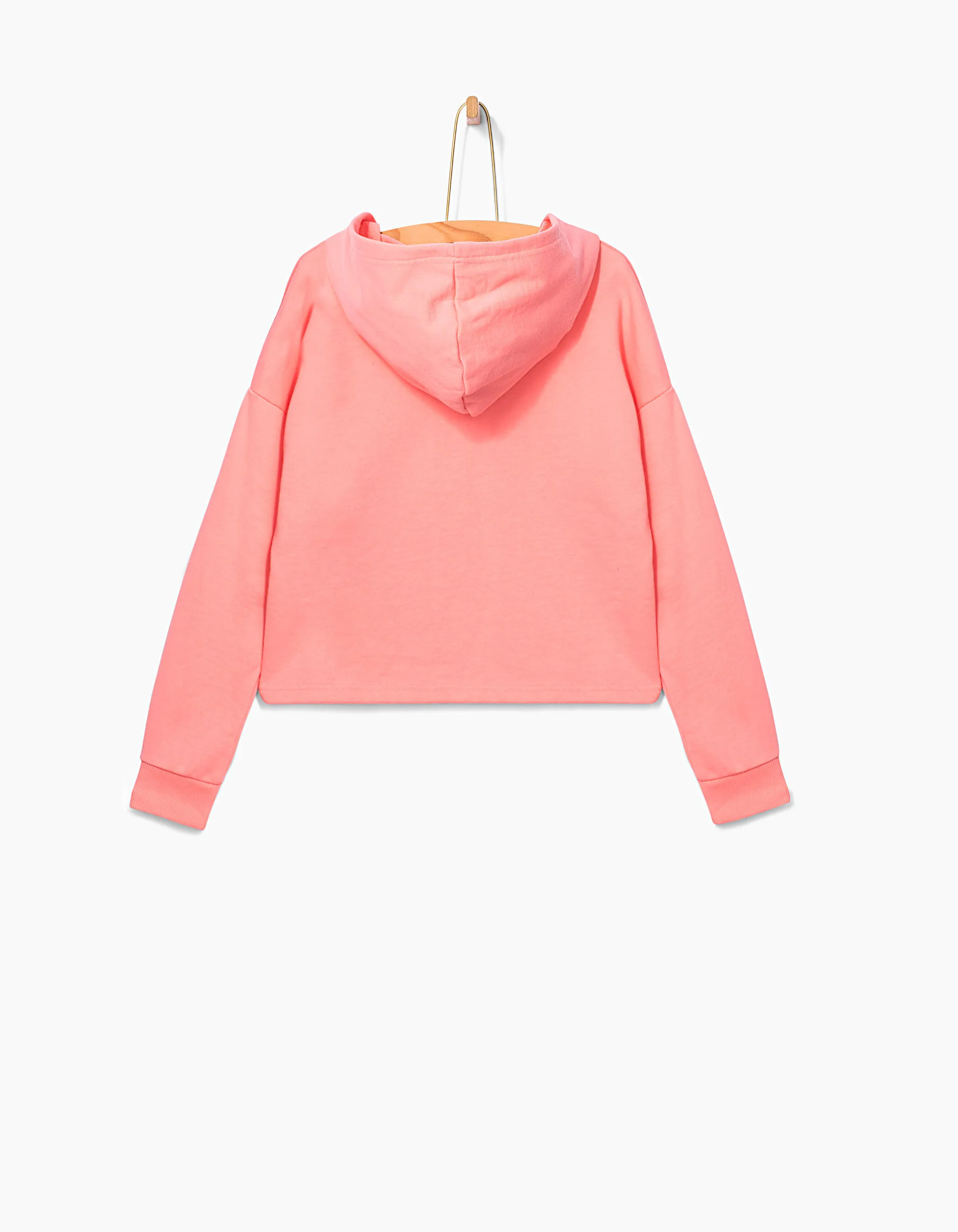 Sweat cropped rose fluo CHILLOUT fille