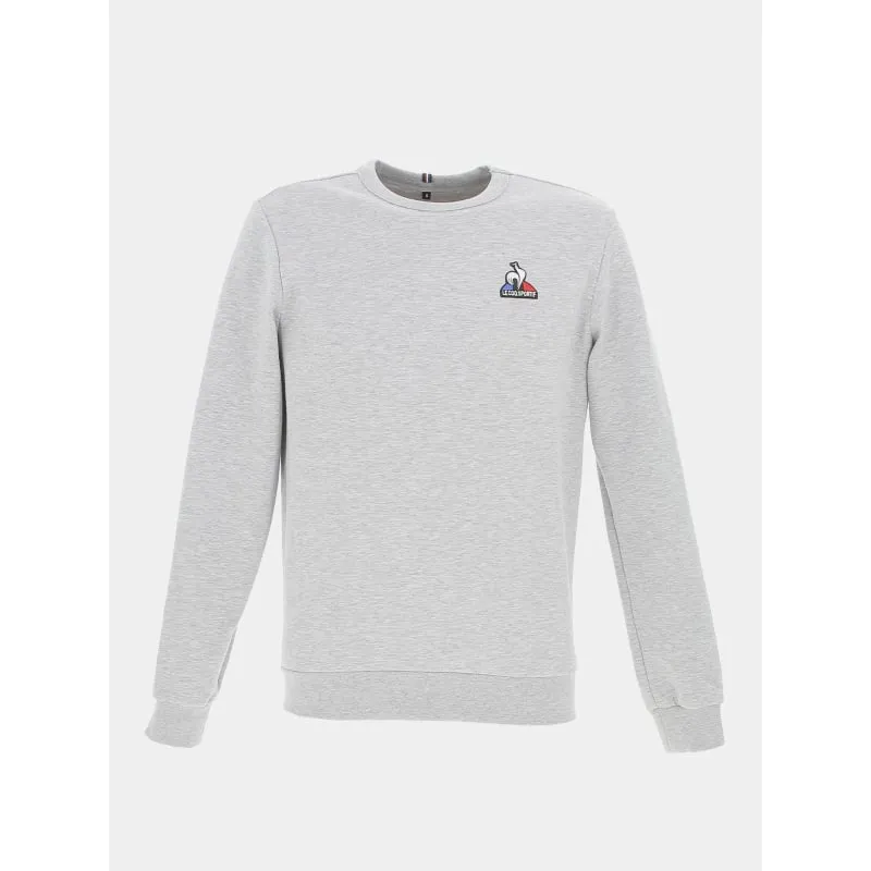 Sweat essential crew n4 gris chiné homme - Le Coq Sportif | wimod