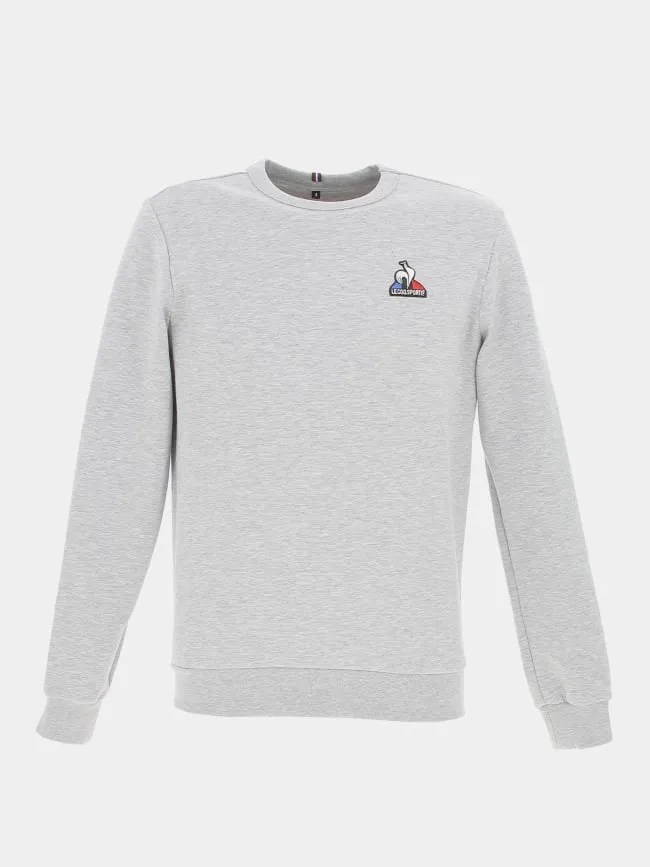 Sweat essential crew n4 gris chiné homme - Le Coq Sportif | wimod