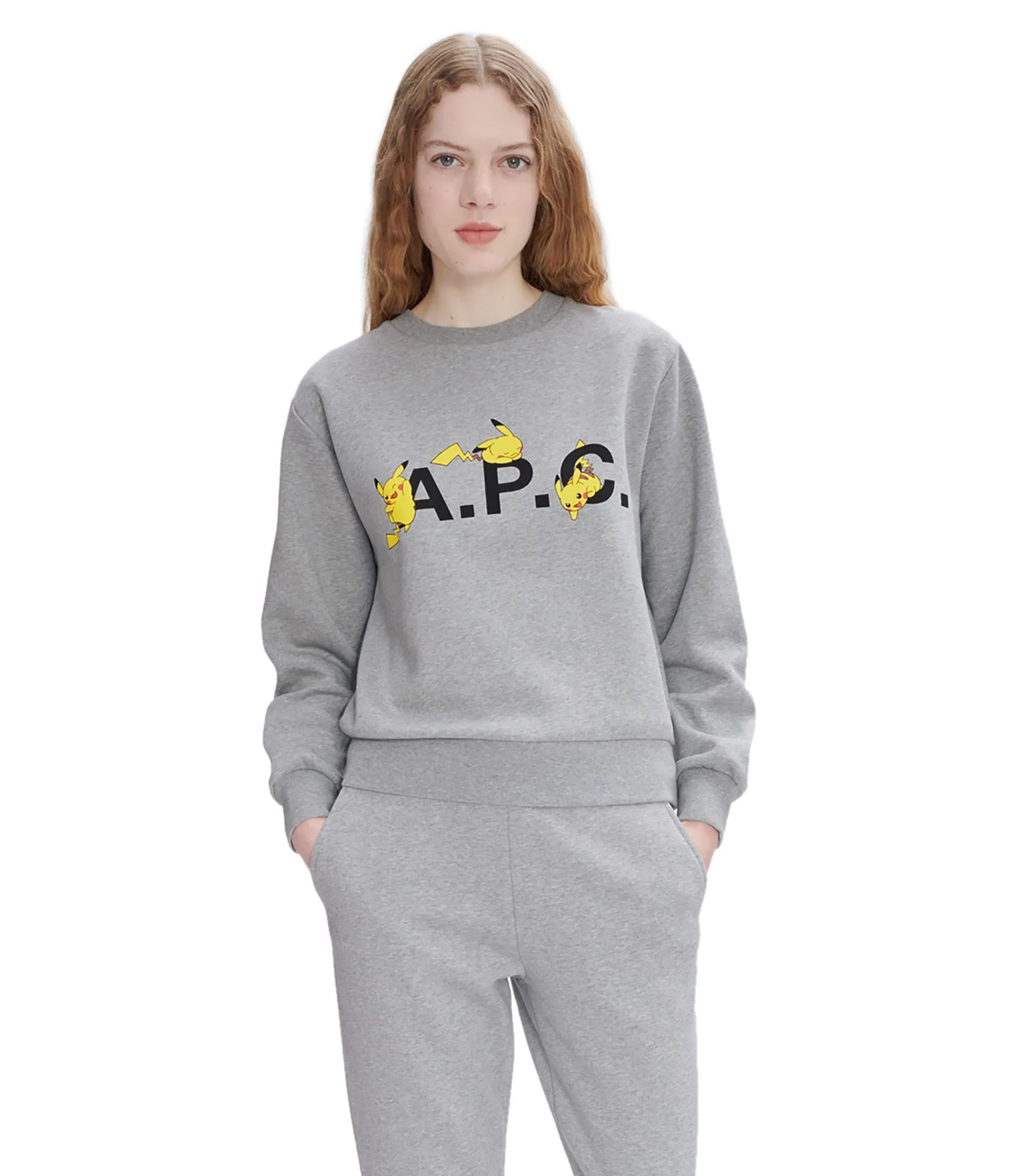 Sweat Pokémon Pikachu F Gris clair chiné | A.P.C.