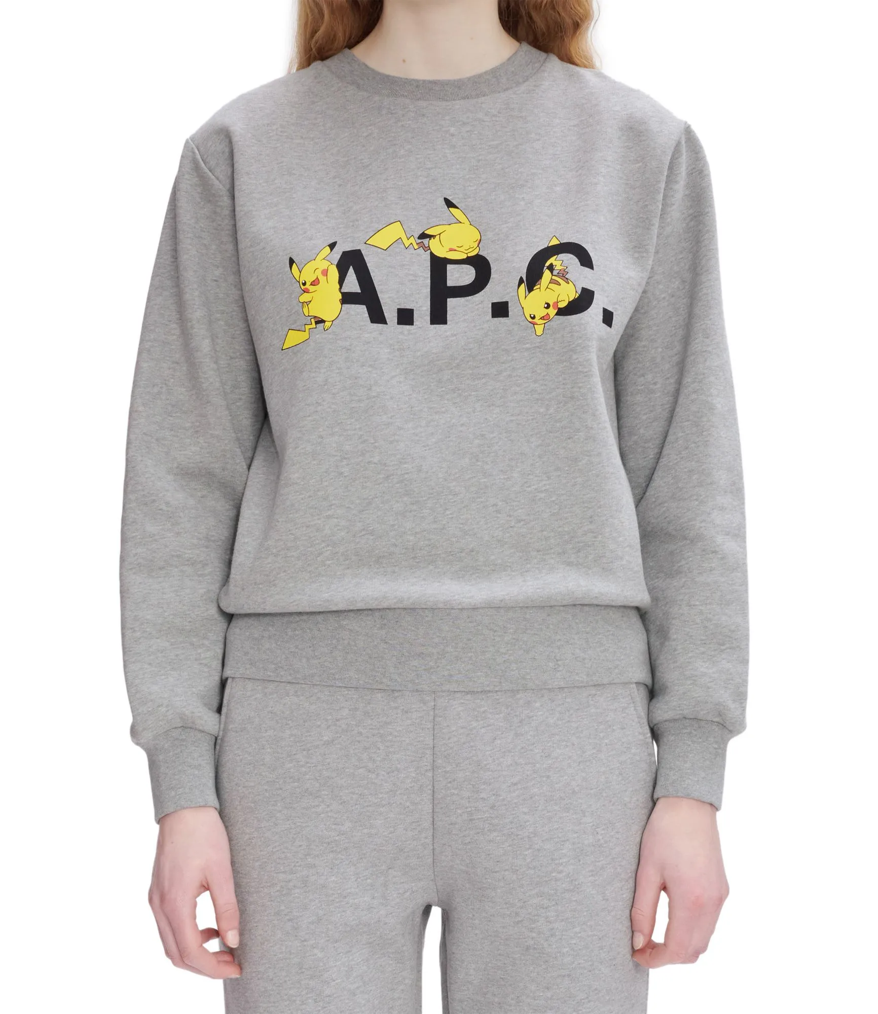 Sweat Pokémon Pikachu F Gris clair chiné | A.P.C.