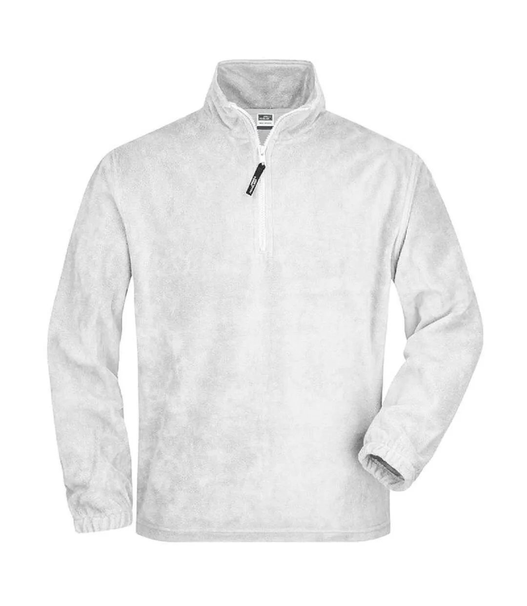 Sweat polaire col zippé homme - JN043 - blanc