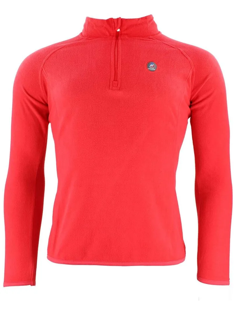 Sweat polaire homme CAFINOR - PEAK MOUNTAIN - Rouge