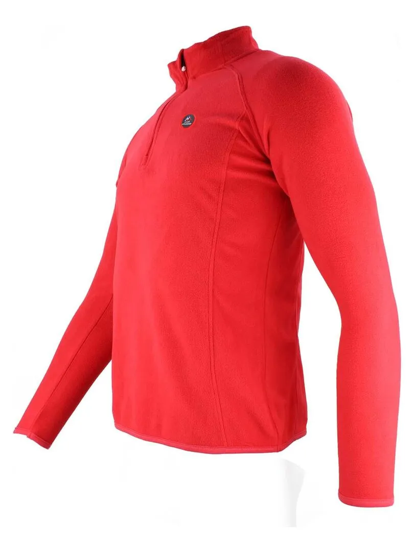 Sweat polaire homme CAFINOR - PEAK MOUNTAIN - Rouge