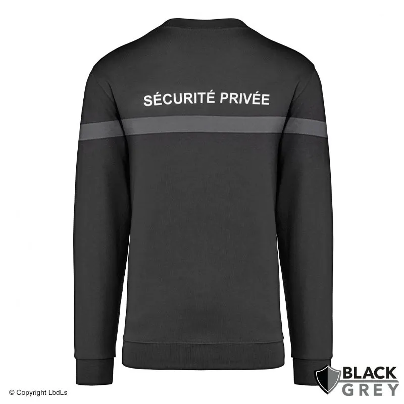 Sweat-shirt BLACKGREY SÉCURITÉ PRIVÉE conforme décret READY 24