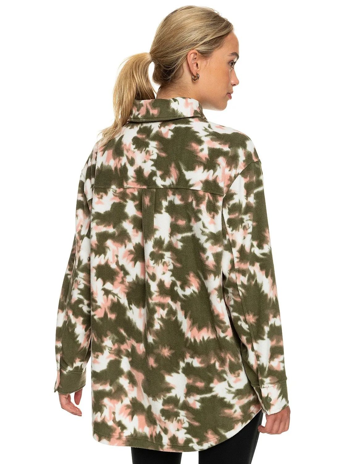 sweat-shirt Roxy Because The Night Printed - TPC6/Deep Lichen Green Nimal - women´s