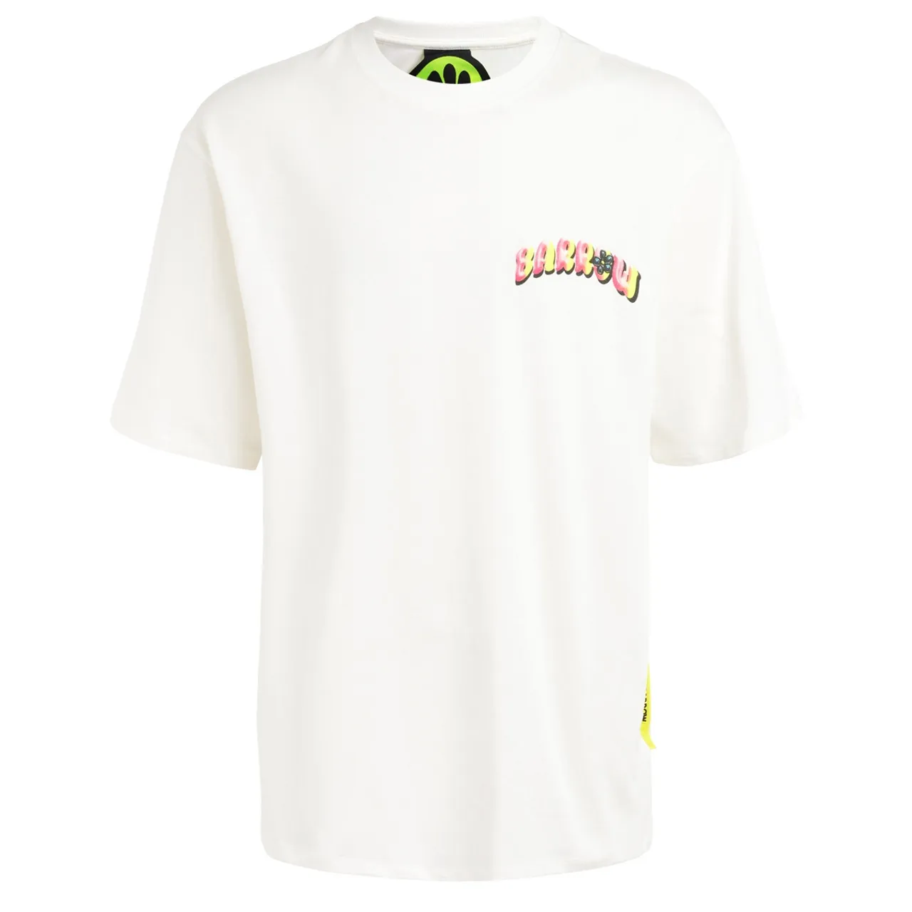 T-Shirt Barrow blanc avec impression multicolore