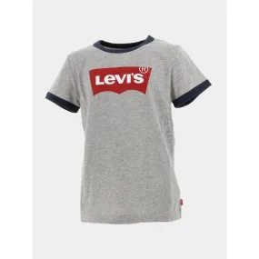 T-shirt batwing ringer logo gris chiné enfant - Levi's | wimod