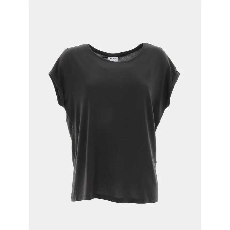 T-shirt col v regular rose femme - Tommy Hilfiger | wimod