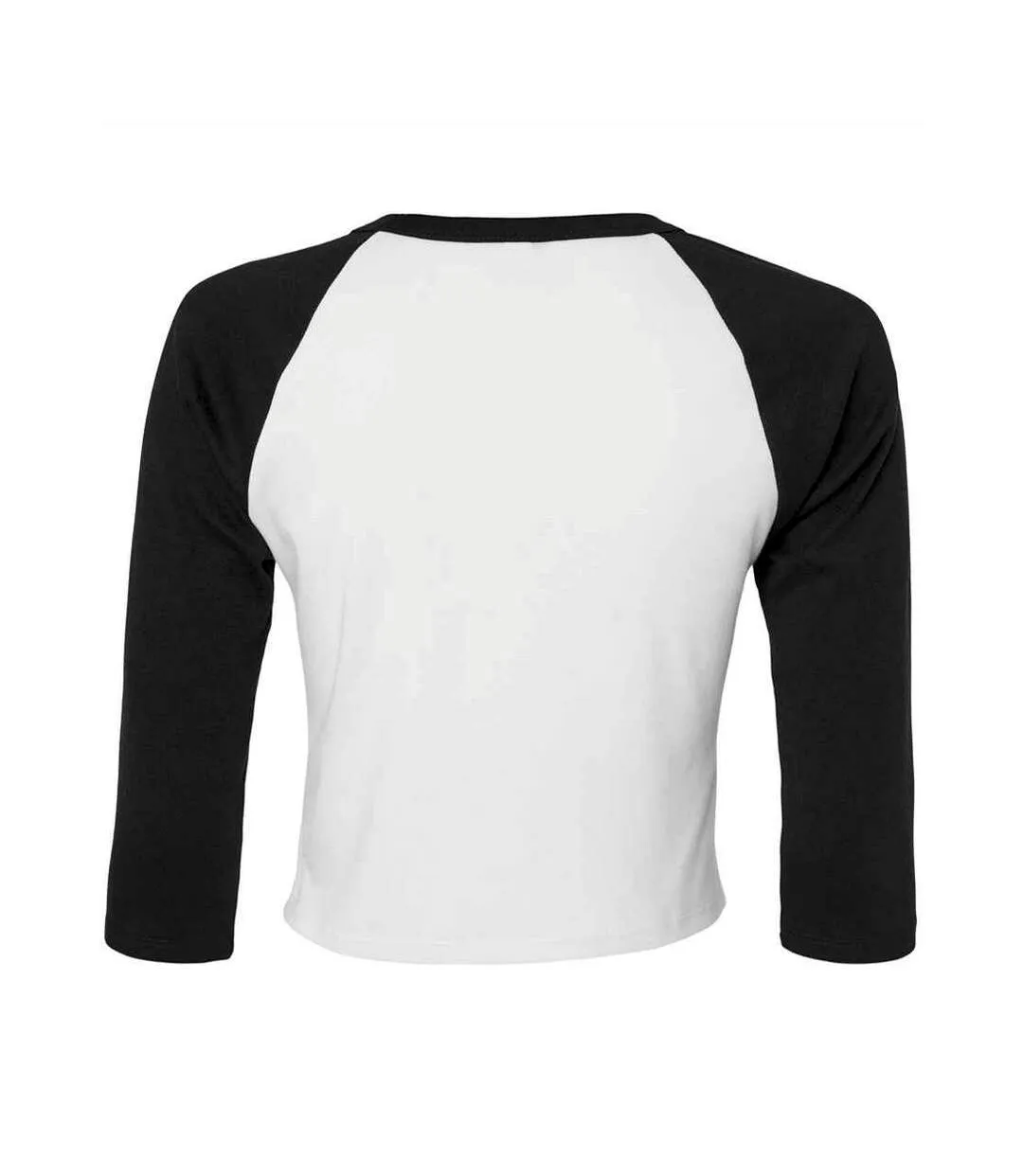 T-shirt court femme blanc / noir Bella + Canvas