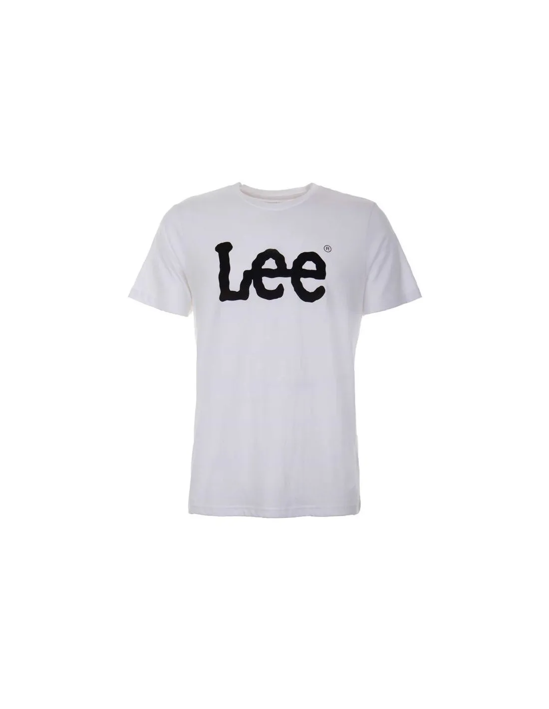 T-shirt Lee Wobbly Logo Blanc