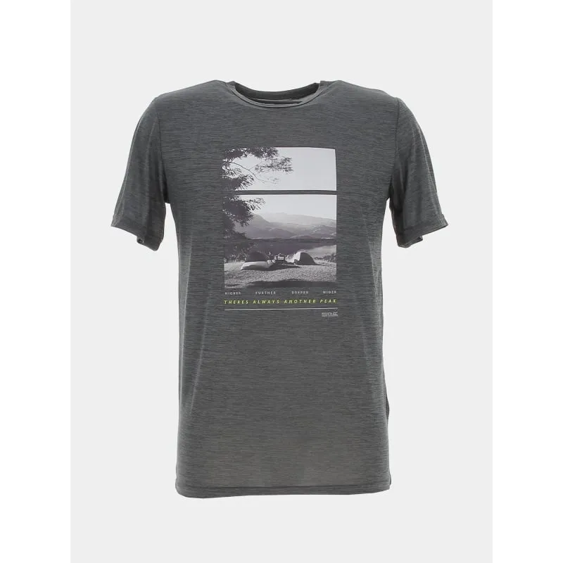 T-shirt lil logo liège gris anthracite homme - Picture | wimod