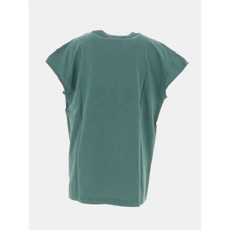 T-shirt miyagi rose pailleté vert fille - Le Temps Des Cerises | wimod