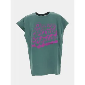 T-shirt miyagi rose pailleté vert fille - Le Temps Des Cerises | wimod