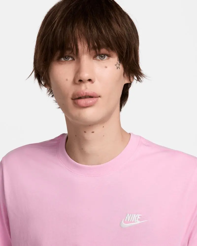 T-shirt Nike Sportswear Club Rose Pâle pour homme