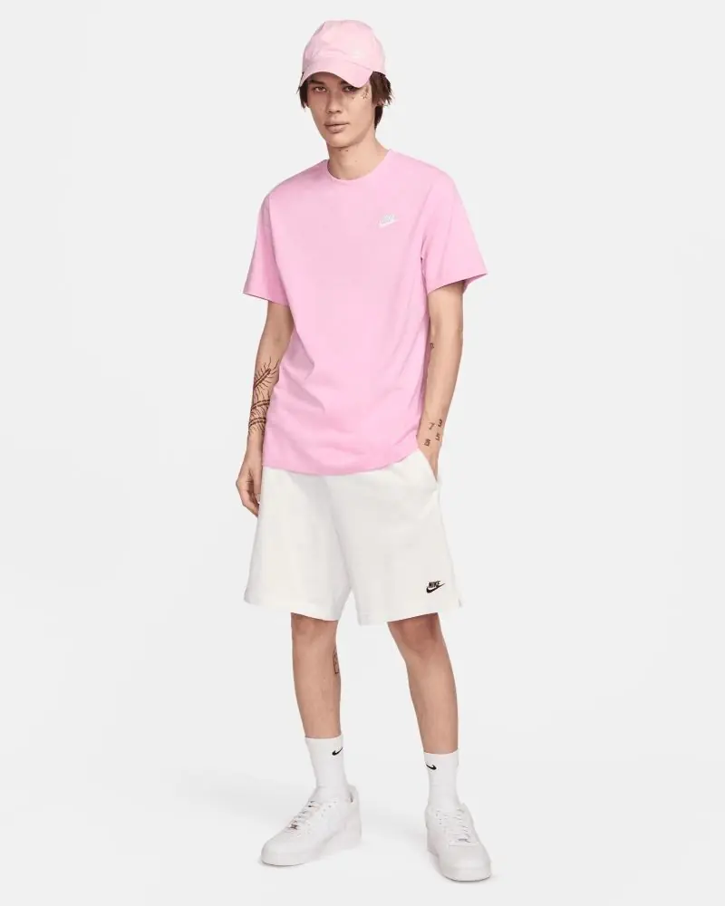 T-shirt Nike Sportswear Club Rose Pâle pour homme