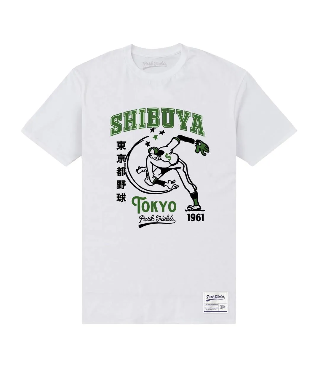 T-shirt shibuya adulte blanc Park Fields