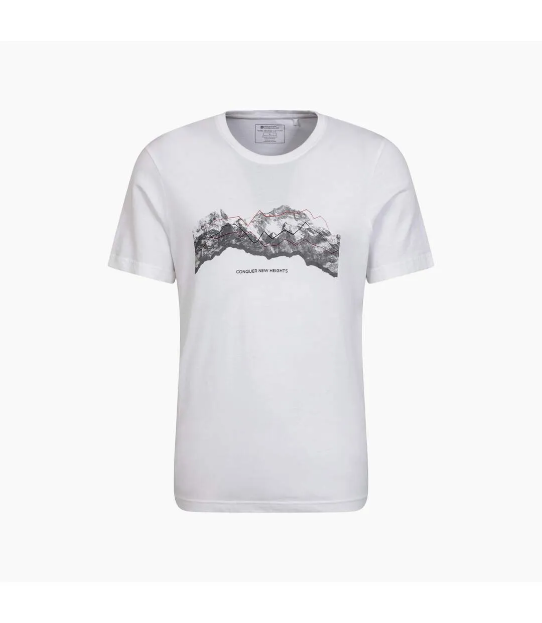 T-shirt tech mountains homme blanc Mountain Warehouse