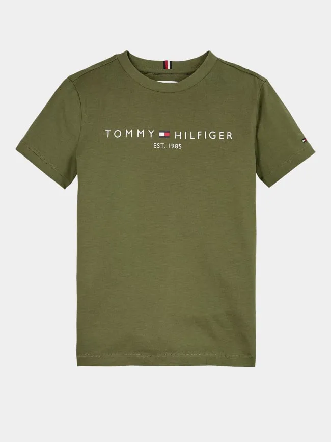 T-shirt u essential kaki enfant - Tommy Hilfiger | wimod