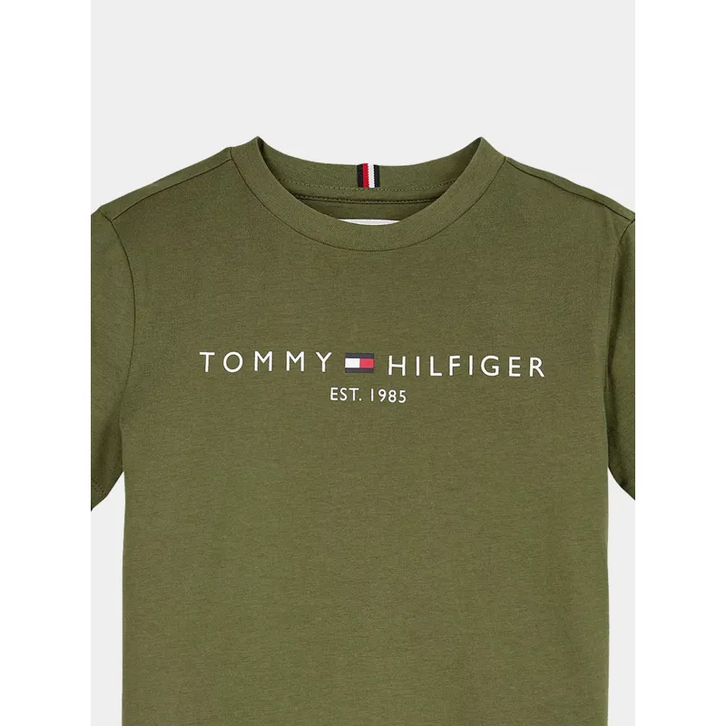 T-shirt u essential kaki enfant - Tommy Hilfiger | wimod