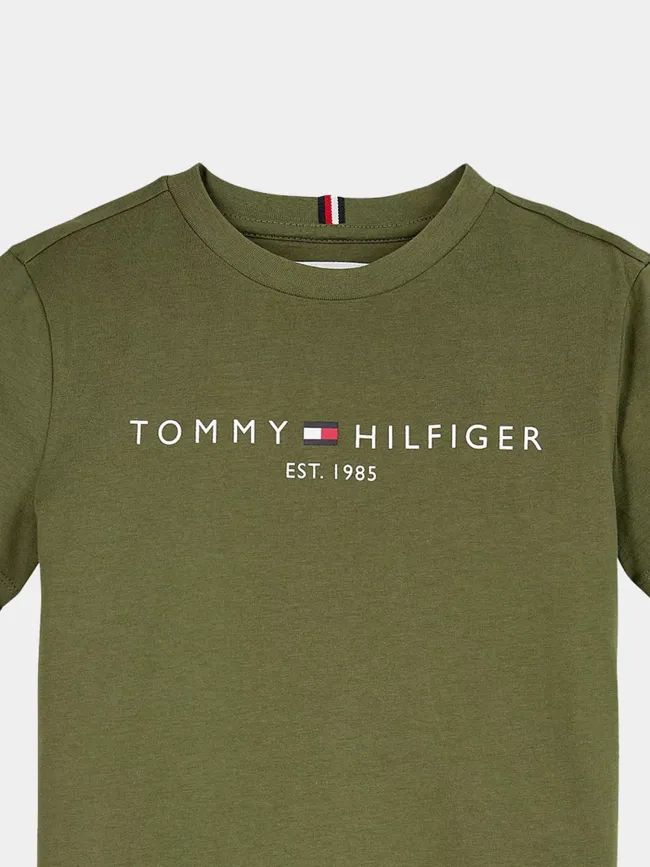 T-shirt u essential kaki enfant - Tommy Hilfiger | wimod