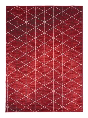 Tapis salon BC FJIORD en polypropylène Fait en Europe - Rouge