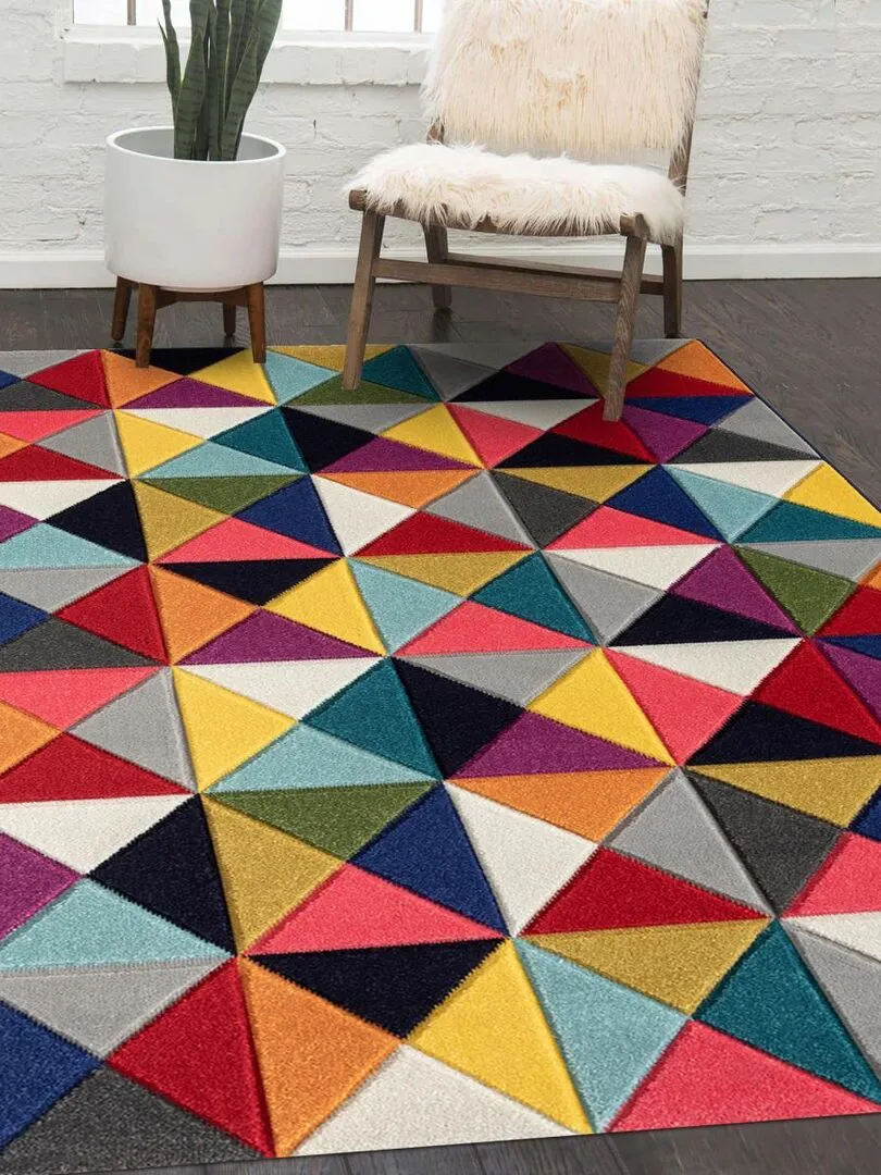 Tapis salon DATREI OEKO-TEX® - Multicolore