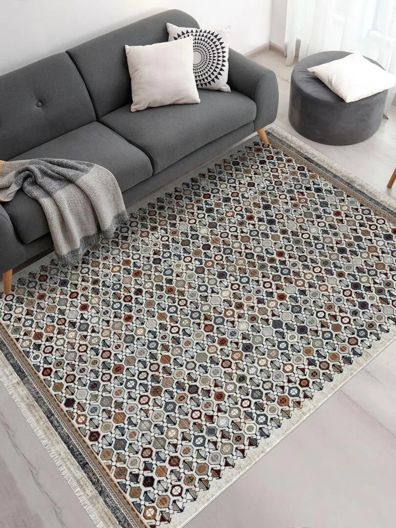 Tapis salon GUZELLE A OEKO-TEX® - Multicolore