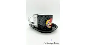 Tasses Duo Alice au pays des Merveilles Disneyland Paris mug Disney paire noir blanc Alice in Wonderland soucoupe