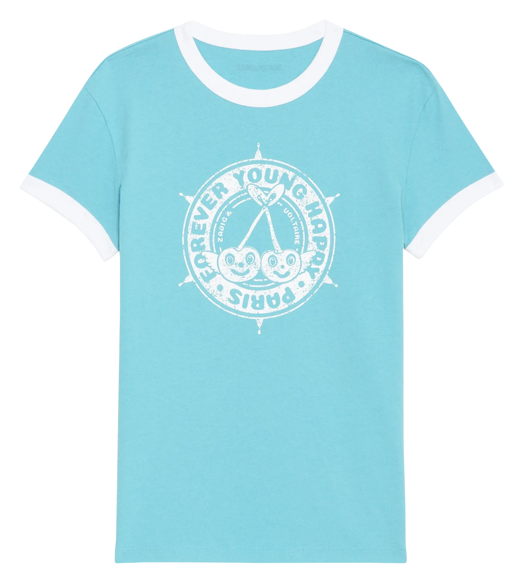 TEE-SHIRT COL ROND BLASON EN COTON BIO WALK - ZADIG&VOLTAIRE pour FEMME | Printemps