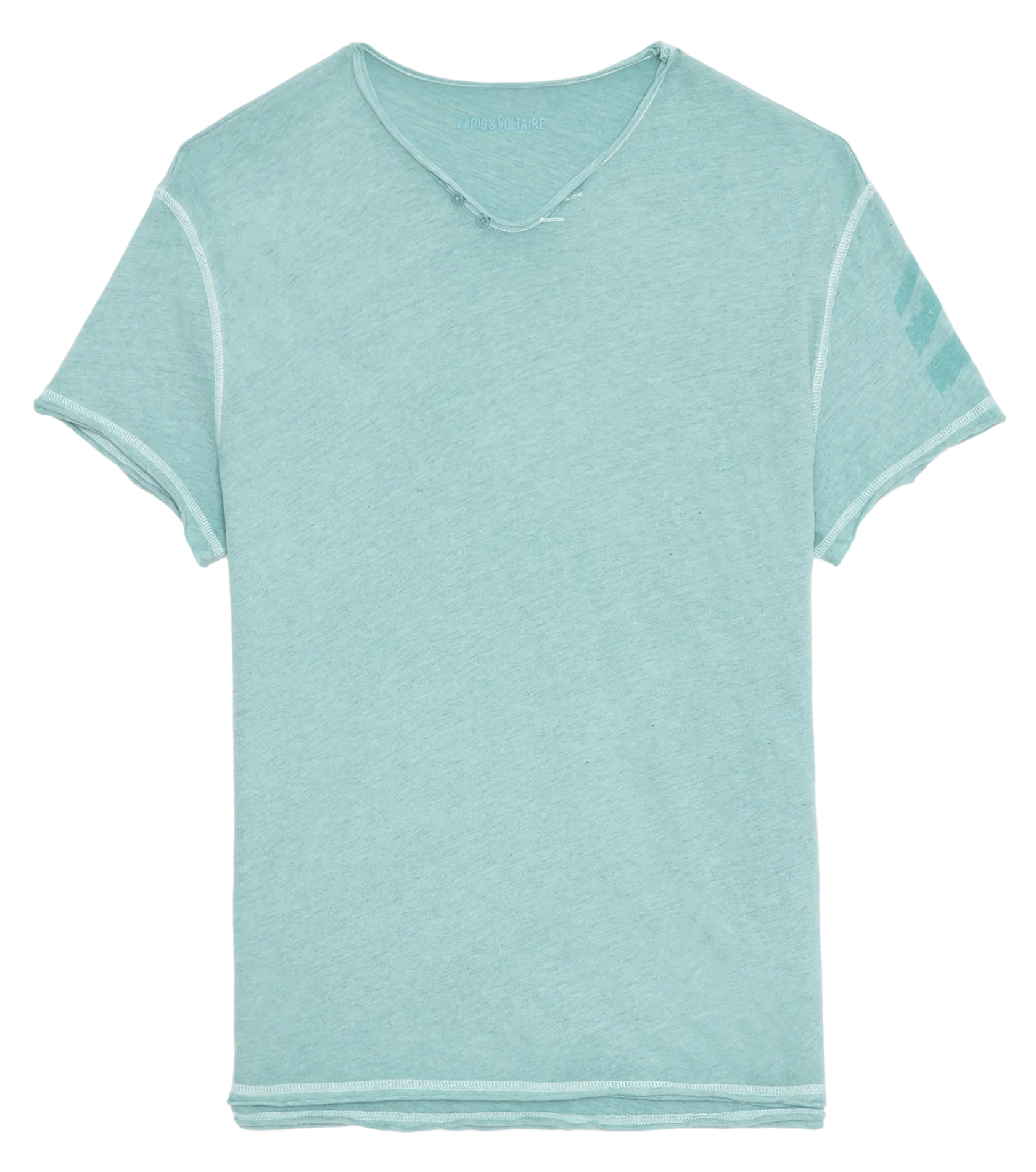 TEE-SHIRT COL TUNISIEN EN COTON MONASTI - ZADIG&VOLTAIRE pour HOMME | Printemps