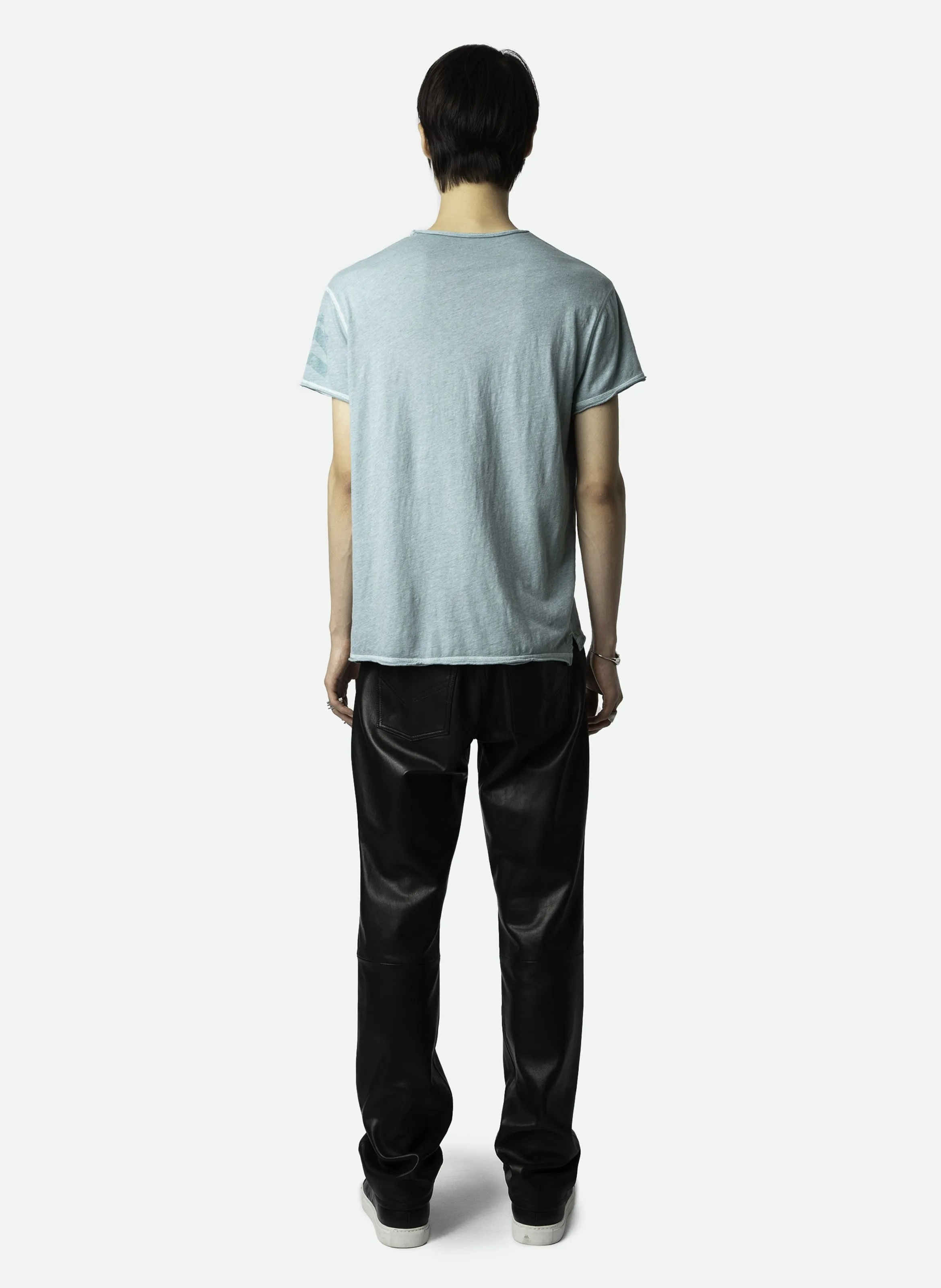 TEE-SHIRT COL TUNISIEN EN COTON MONASTI - ZADIG&VOLTAIRE pour HOMME | Printemps