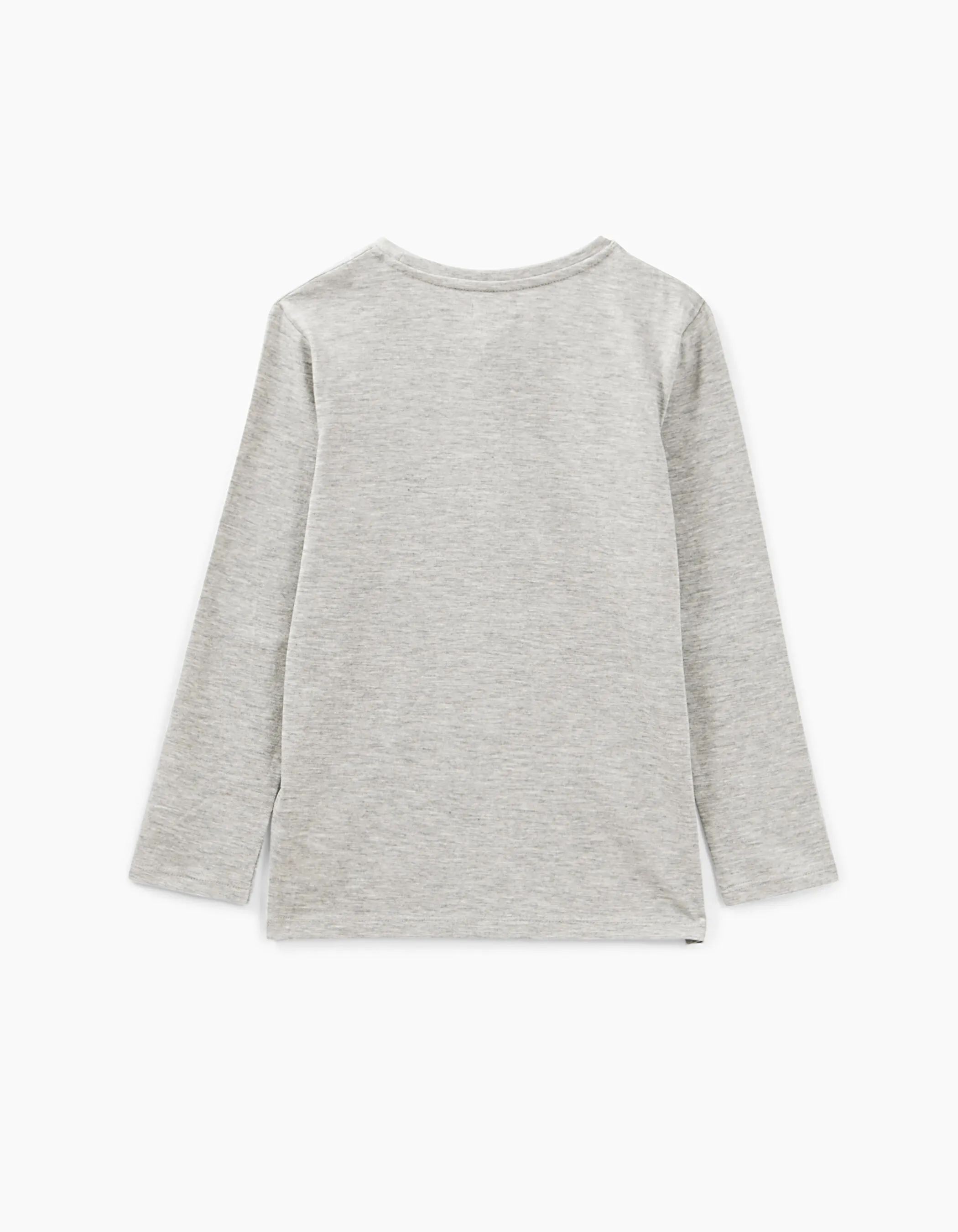 Tee-shirt gris chiné Essentiel coton bio