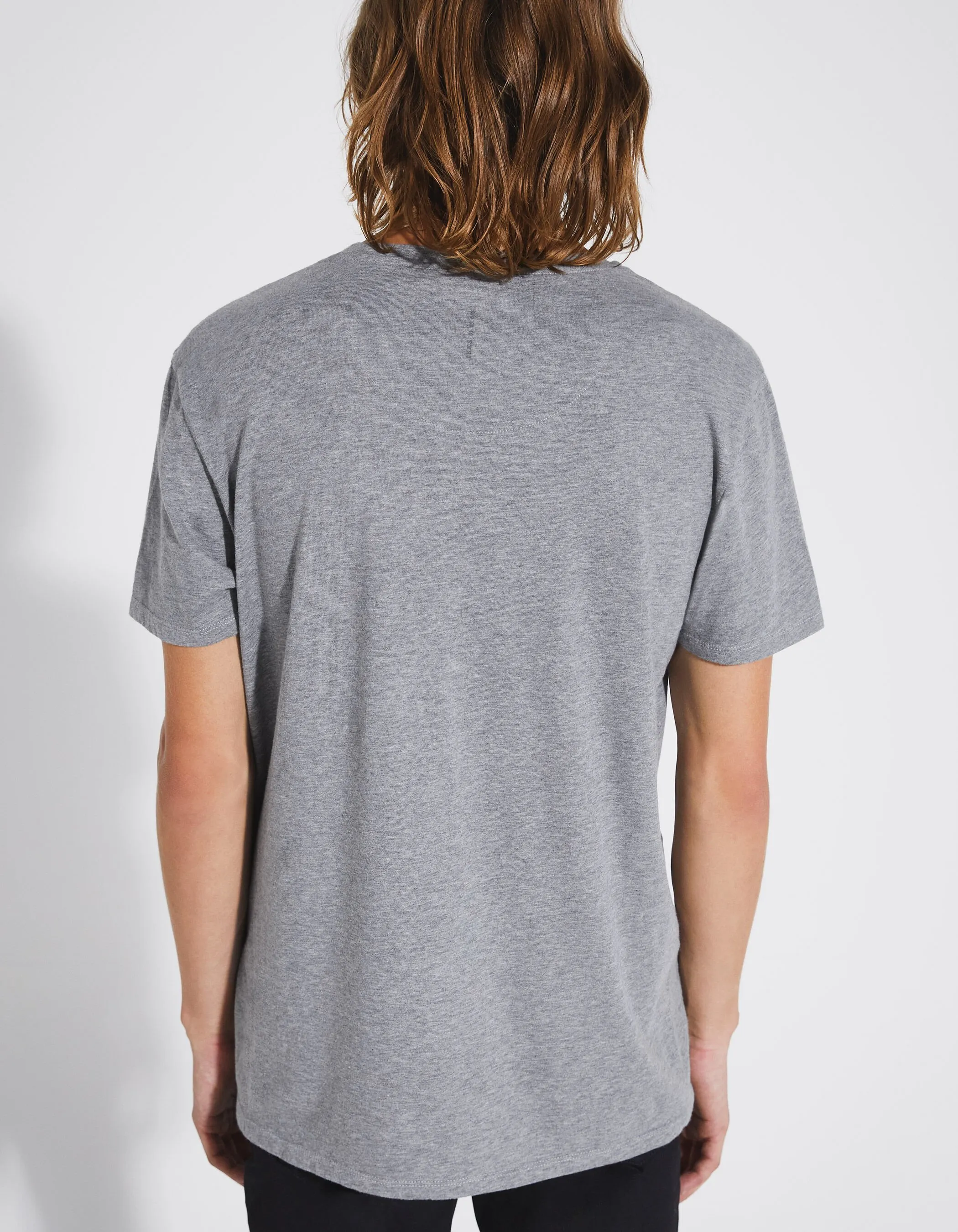 Tee-shirt gris moyen visuel rave DRY FAST Homme