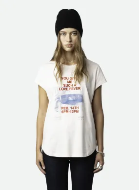 TEE-SHIRT IMPRIMé EN COTON BIO WOOP - ZADIG&VOLTAIRE pour FEMME | Printemps