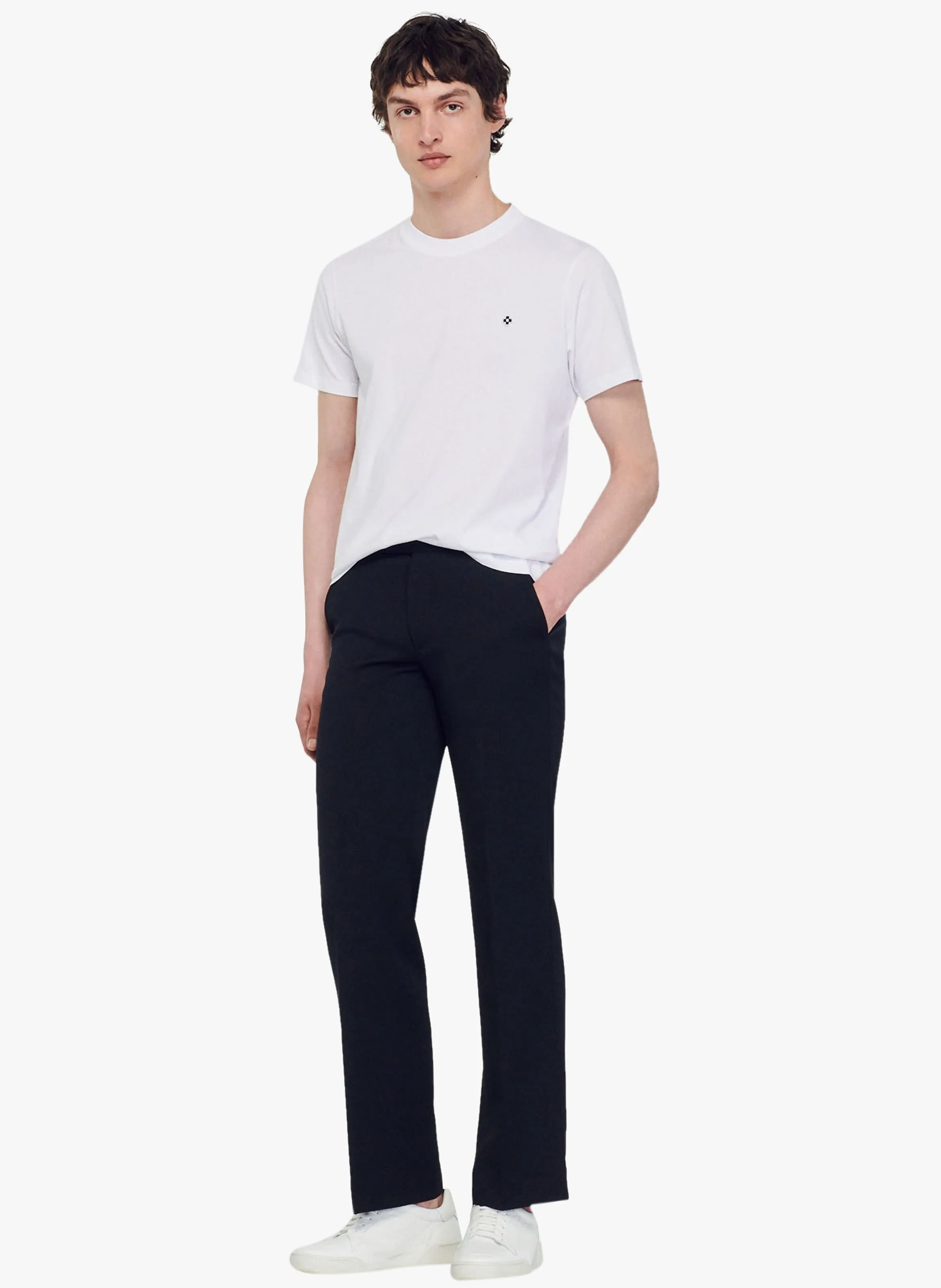 TEE-SHIRT MANCHES COURTES EN COTON - SANDRO pour HOMME | Printemps