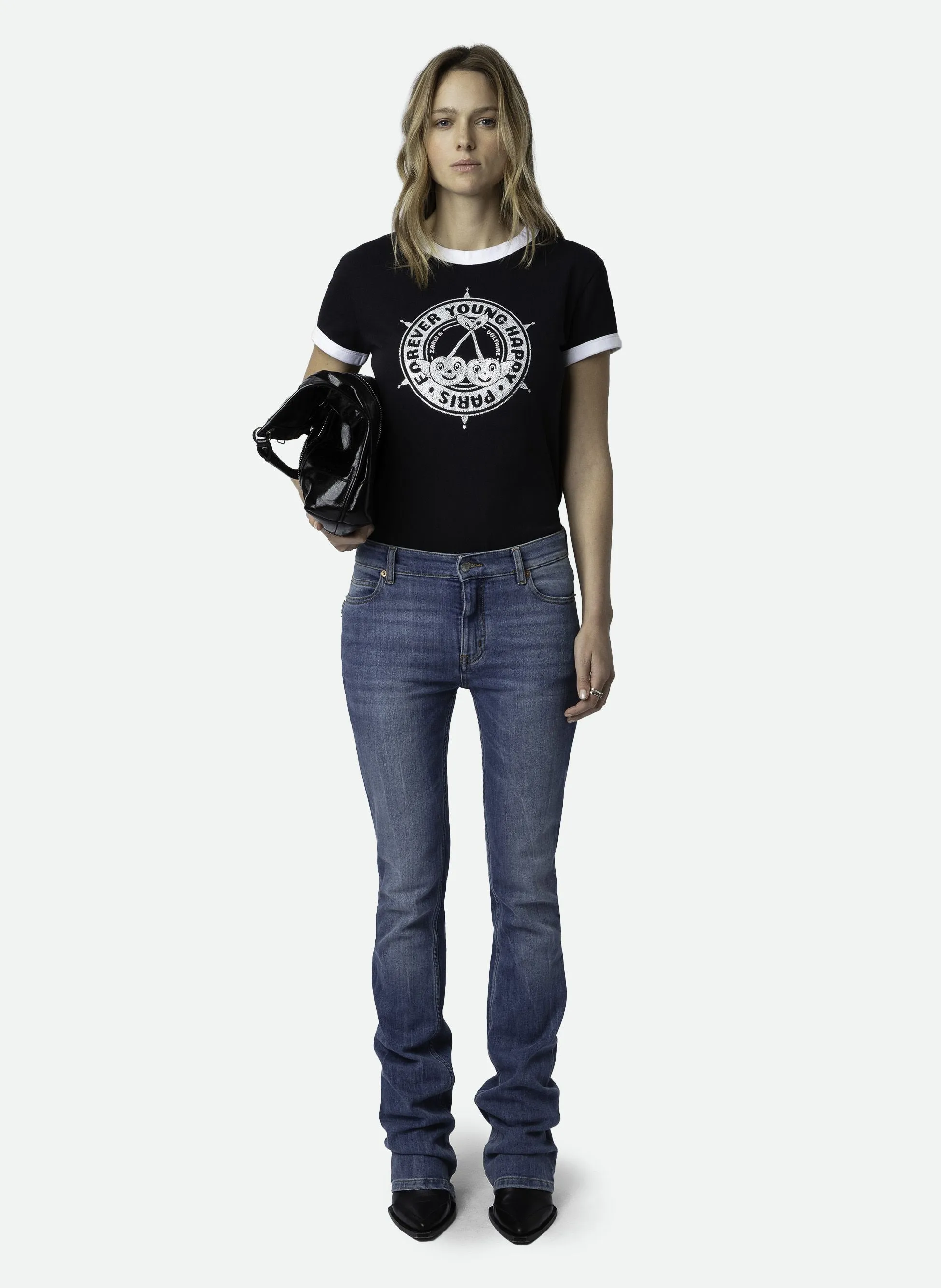 TEE-SHIRT MANCHES COURTES IMPRIMé EN COTON BIO WALK - ZADIG&VOLTAIRE pour FEMME | Printemps