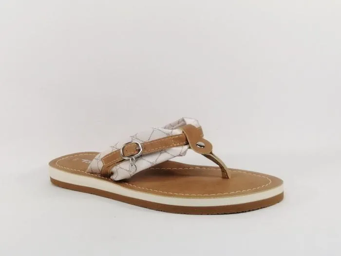 Tong camel chic et confortable TAMARIS 27109 femme