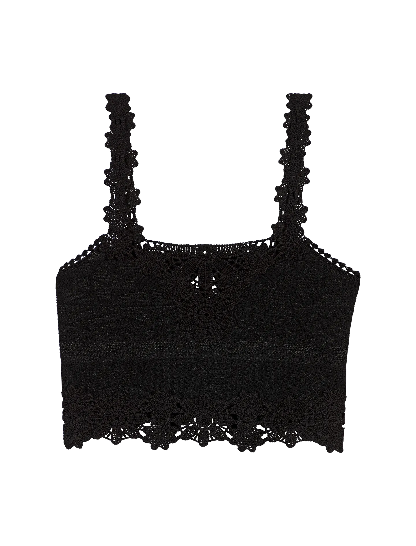 TOP COURT EN DENTELLE - MAJE pour FEMME | Printemps