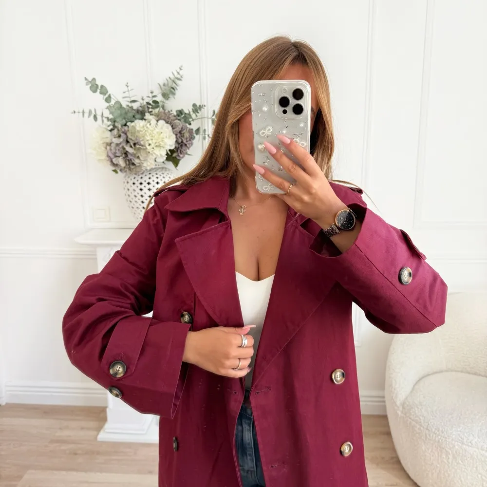 TRENCH COUP DE COEUR BORDEAUX ** PREMIUM