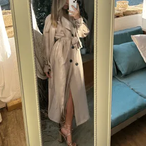 Trench long LAURA beige