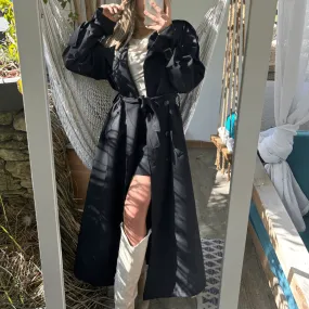 Trench long LAURA noir