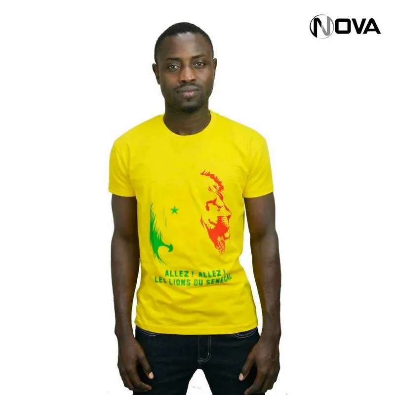 Tshirt Sénégal jaune TSH49