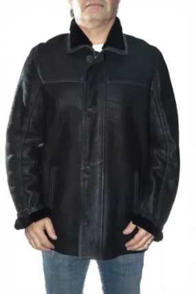 Veste en peau homme Luis Campoy  LC-CW28 noir