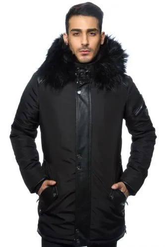 Veste homme Horspist Trader noir col noir