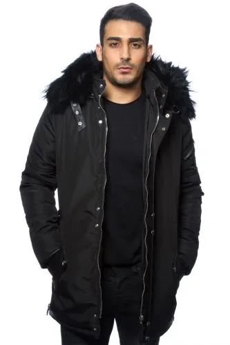 Veste homme Horspist Trader noir col noir